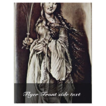 St. Lucia (?) By Grünewald Mathis Gothart Full Color Flyer