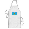 St. Lucia Flag Apron