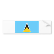 St Lucia Flag Bumper Stickers