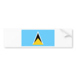 St Lucia Flag Bumper Stickers