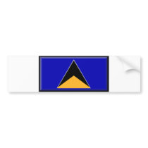 St. Lucia Flag bumper stickers by jacinto888 St. Lucia Flag bumper stickers