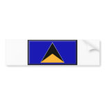 St. Lucia Flag Bumper Stickers