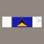 St. Lucia Flag bumper stickers