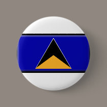St. Lucia Flag buttons