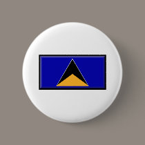 St. Lucia Flag buttons