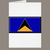 St. Lucia Flag cards