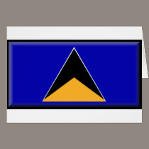 St. Lucia Flag cards