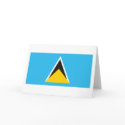 St. Lucia Flag Greeting Card