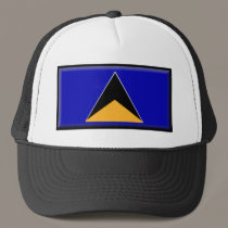 St. Lucia Flag hats