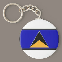 St. Lucia Flag keychains