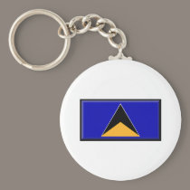 St. Lucia Flag keychains