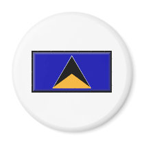 St. Lucia Flag magnets by jacinto888 St. Lucia Flag magnets