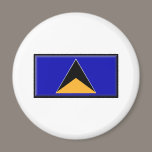 St. Lucia Flag magnets
