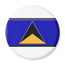 St. Lucia Flag magnets by jacinto888 St. Lucia Flag magnets