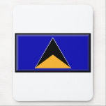St. Lucia Flag mousepads