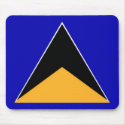 St. Lucia Flag Mousepad