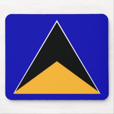 St. Lucia Flag Mousepad by jacinto888