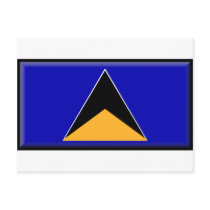 St. Lucia Flag postcards by jacinto888 St. Lucia Flag postcards