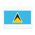 St. Lucia Flag Postcard
