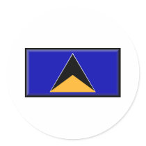 St. Lucia Flag stickers by jacinto888 St. Lucia Flag stickers