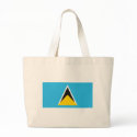 St. Lucia Flag Tote Bag