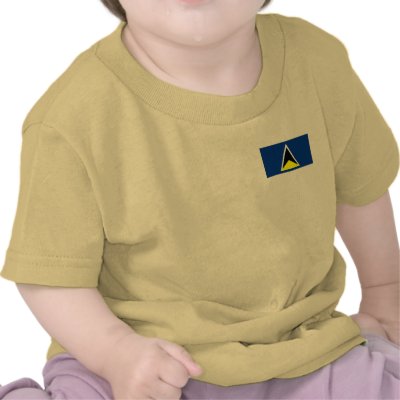 St Lucia Flag T-shirts by CulturalPerspective3