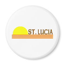St. Lucia Fridge Magnets
