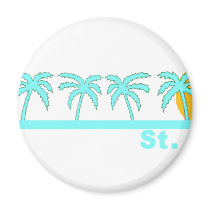 St. Lucia Refrigerator Magnet