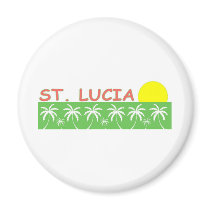 St. Lucia Fridge Magnet