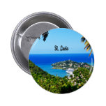 St. Lucia Pinback Buttons