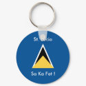 St. Lucia, Sa Ka Fet Key Chain keychains by stluciatodebone St. Lucia, Sa Ka Fet Key Chain keychains