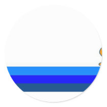St. Lucia Round Sticker