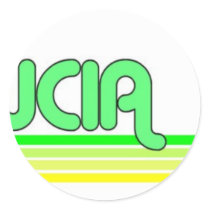 St. Lucia Round Sticker