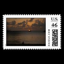 St Lucia sunset stamps