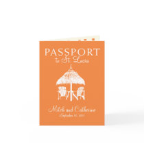 St. Lucia Wedding Passport Invitation Greeting Card