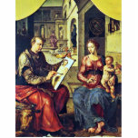 St. Luke Painting The Virgin By Marten Van Heemske Photo Sculptures