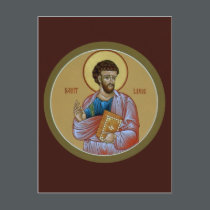 St. Luke Prayer Card postcards