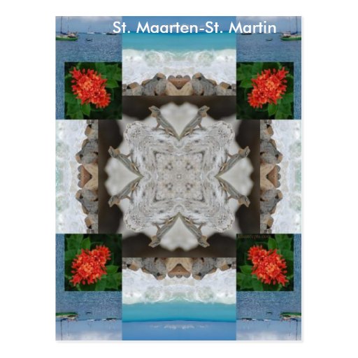 St. Maarten - St. Martin Kaleidoscope Post Cards