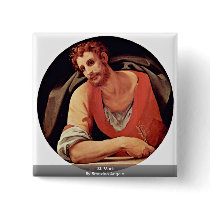 St. Mark By Bronzino Angelo Pinback Button