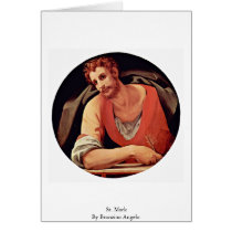 St. Mark By Bronzino Angelo Greeting Card