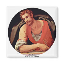 St. Mark By Bronzino Angelo Magnets