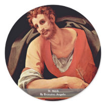 St. Mark By Bronzino Angelo Sticker