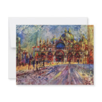 St. Mark'S Square In Venice By Pierre-Auguste Invites
