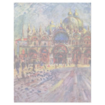 St. Mark'S Square In Venice By Pierre-Auguste Customized Letterhead