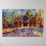 St. Mark'S Square In Venice By Pierre-Auguste Poster