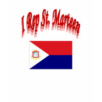 st marteen flag, Triple font I love St. Marteen t-shirts