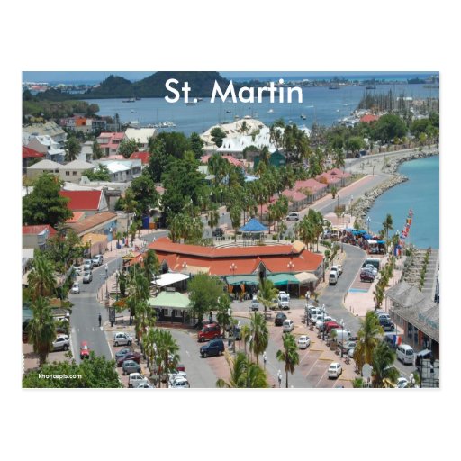 St. Martin and Marigot Bay Photo Postcard