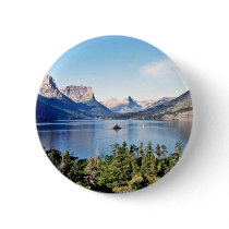 St. Mary Lake - Glacier National Park Pinback Buttons