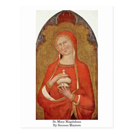 St. Mary Magdalene By Sienese Masters Postcard