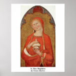 St. Mary Magdalene By Sienese Masters Posters